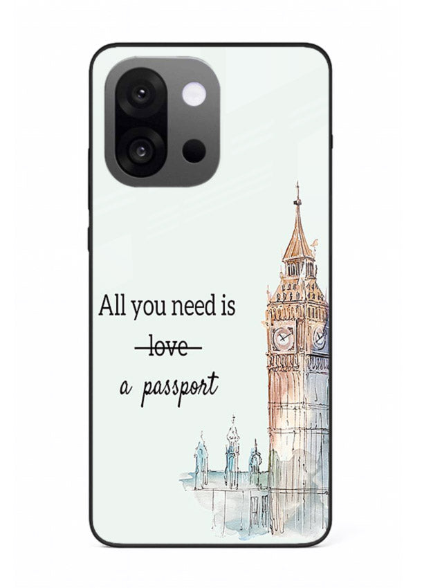 Big Ben Watercolor London illustration OnePlus 13s glass back cover