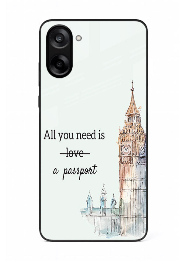 Big Ben Watercolor London illustration OnePlus Nord CE5 glass back cover