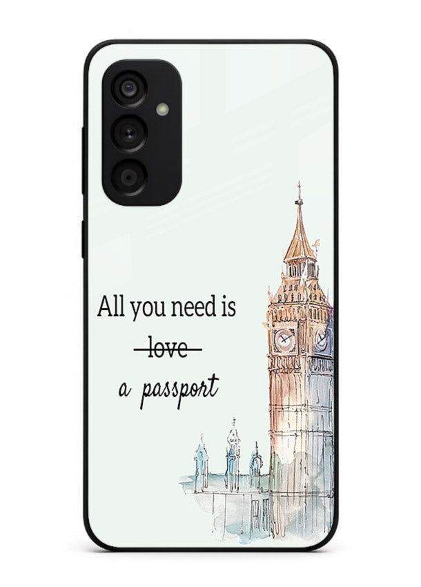Big Ben Watercolor London illustration Samsung A04s 5G glass back cover