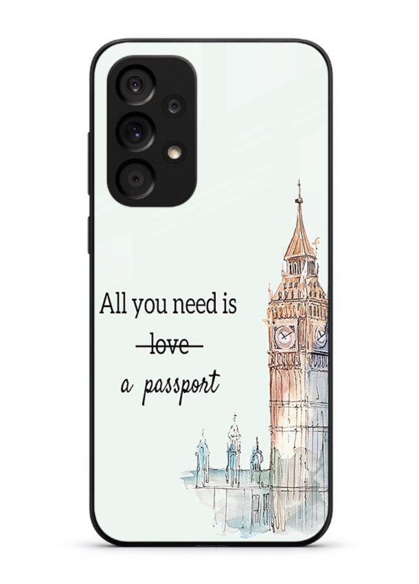 Big Ben Watercolor London illustration Samsung A52s glass back cover