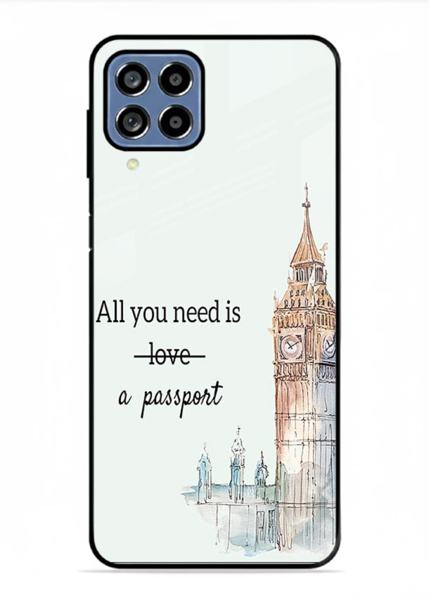 Big Ben Watercolor London illustration Samsung F62 glass back cover