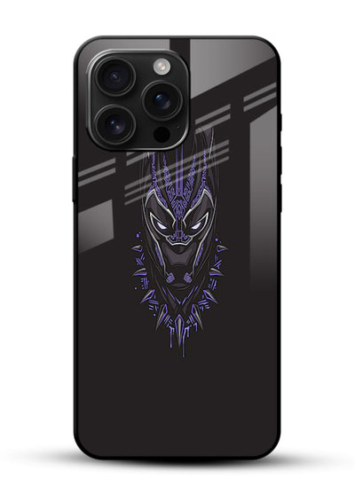 Black Panther Purple Glow cover for Glossy Vibrant Premium Look - Angle Front