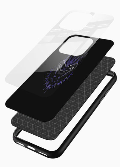 Black Panther Purple Glow cover for Glossy Vibrant Premium Look - Angle Layers