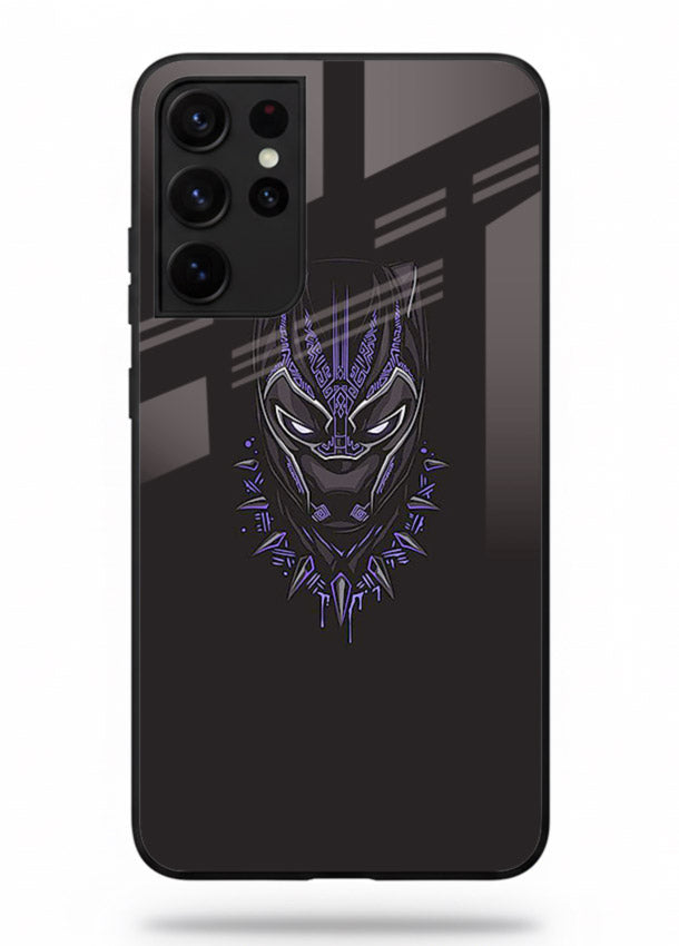 Black Panther Purple Glow cover for Samsung S21 Ultra