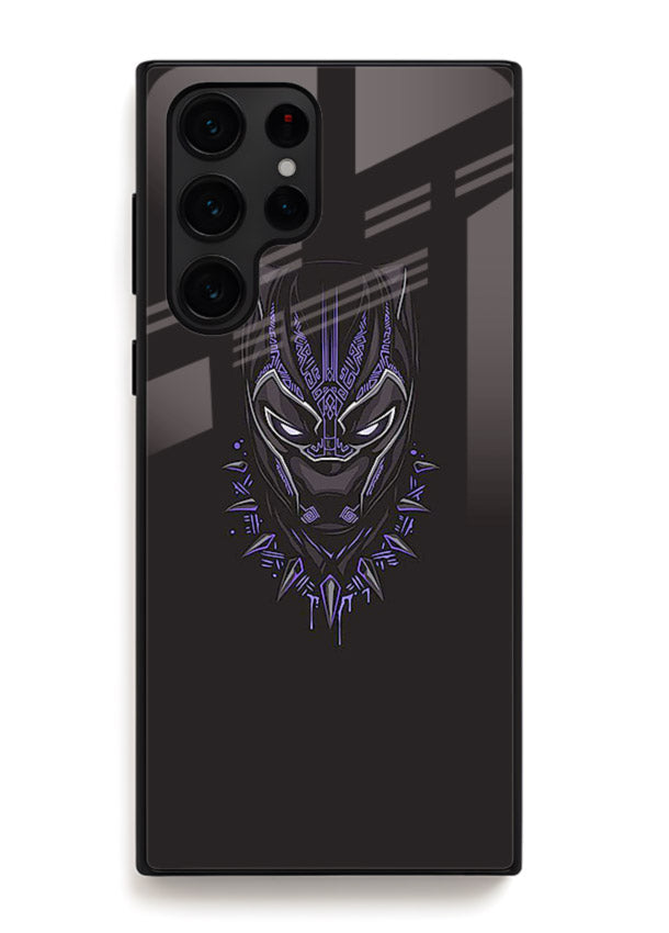 Black Panther Purple Glow cover for Samsung S22 Ultra