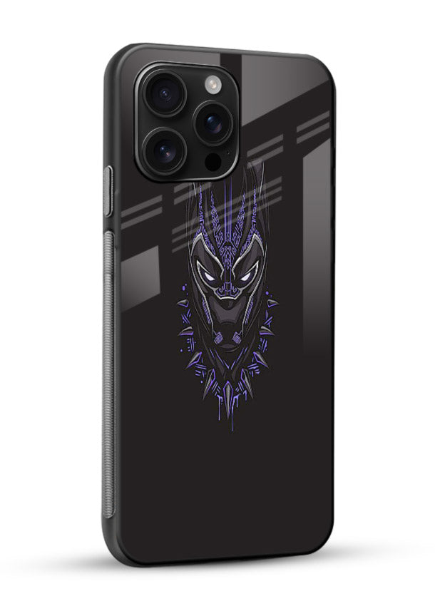 Black Panther Purple Glow cover for Glossy Vibrant Premium Look - Angle Side