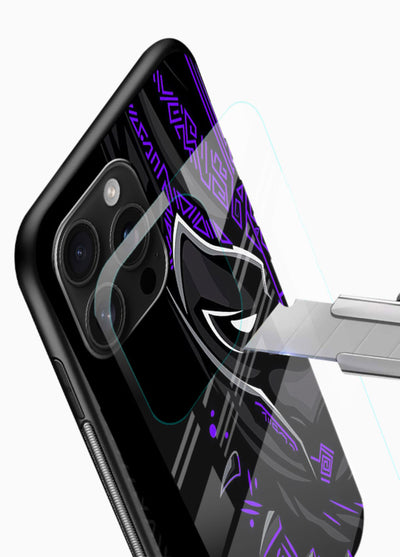 Black Panther Purple Streak cover for Glossy Vibrant Premium Look - Angle Blade