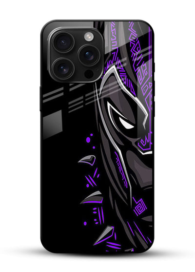 Black Panther Purple Streak cover for Glossy Vibrant Premium Look - Angle Front