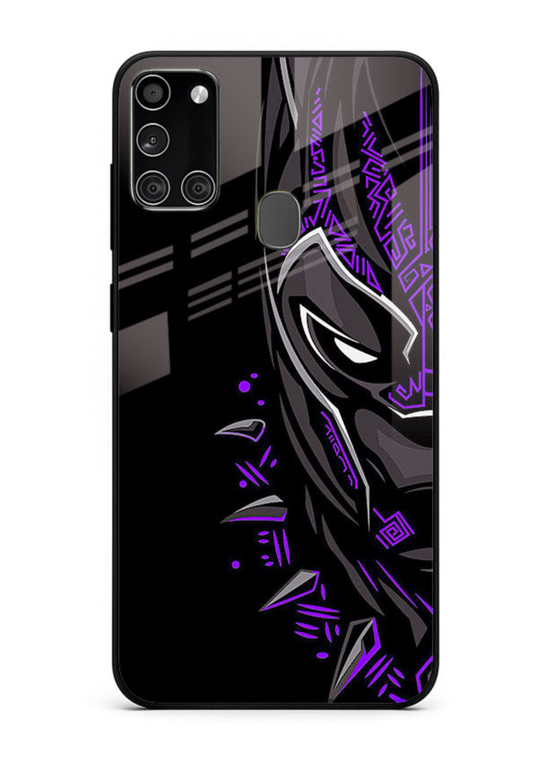 Black Panther Purple Streak cover for Samsung A21s