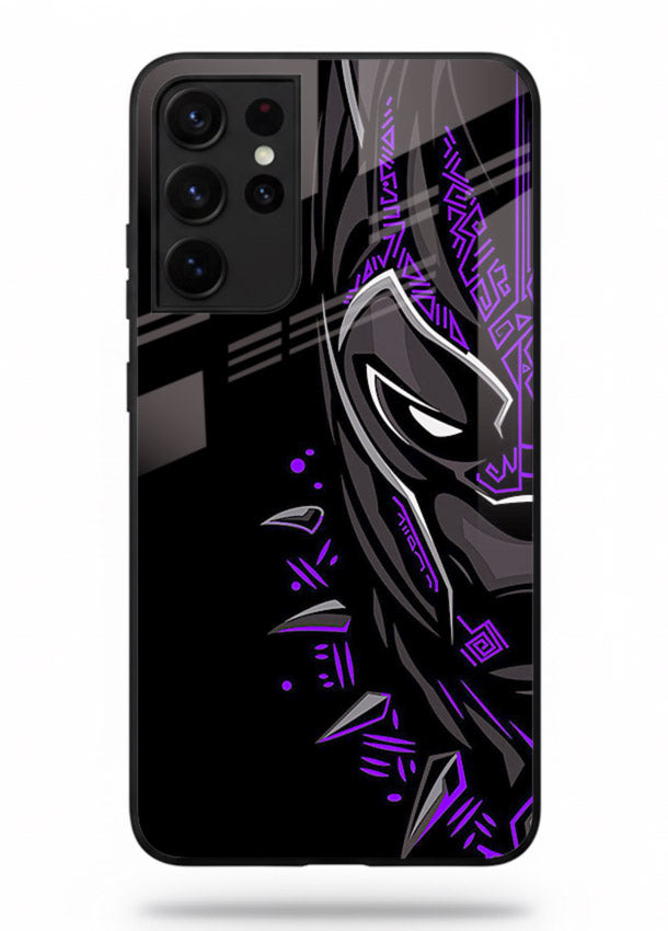 Black Panther Purple Streak cover for Samsung S21 Ultra