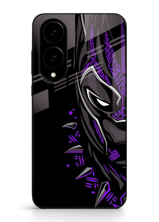 Black Panther Purple Streak cover for Samsung S25 Edge