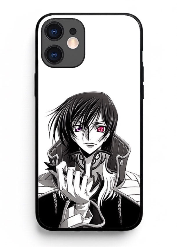 black white samurai warrior art iphone 11 glass cover japanese minimal case