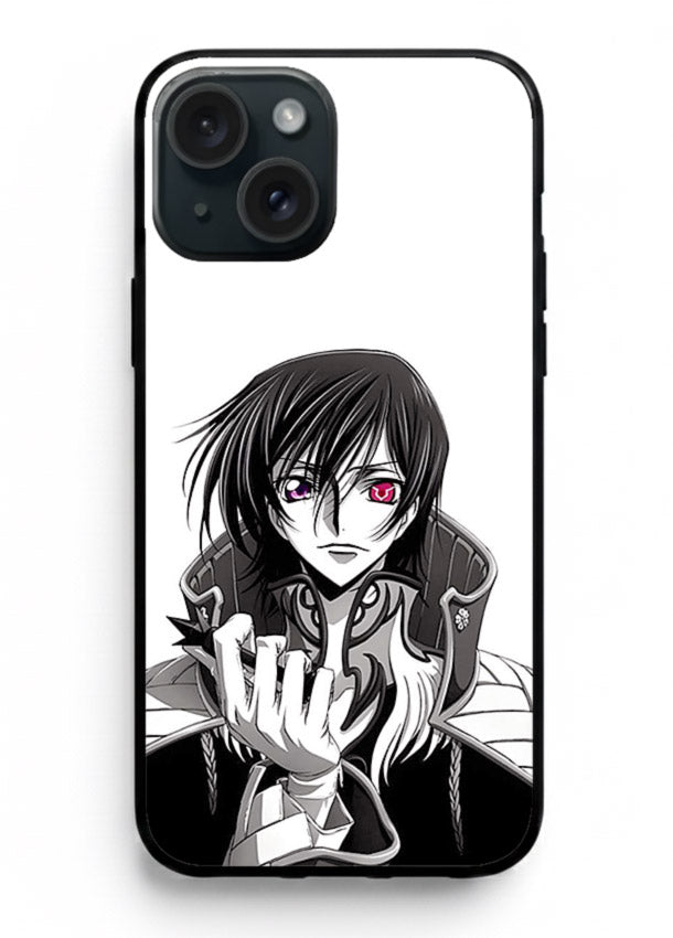 black white samurai warrior art iphone 13 glass cover japanese minimal case