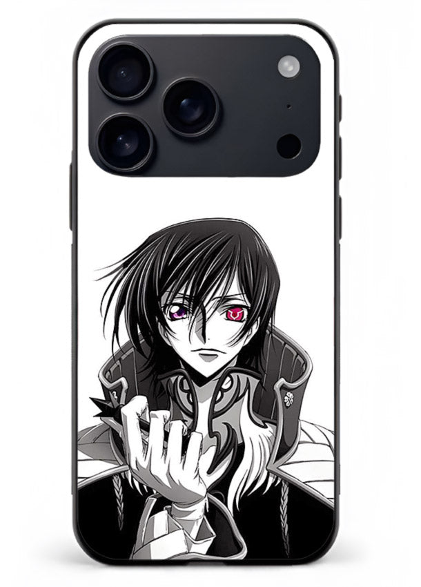 black white samurai warrior art iphone 17 pro max glass cover japanese minimal case