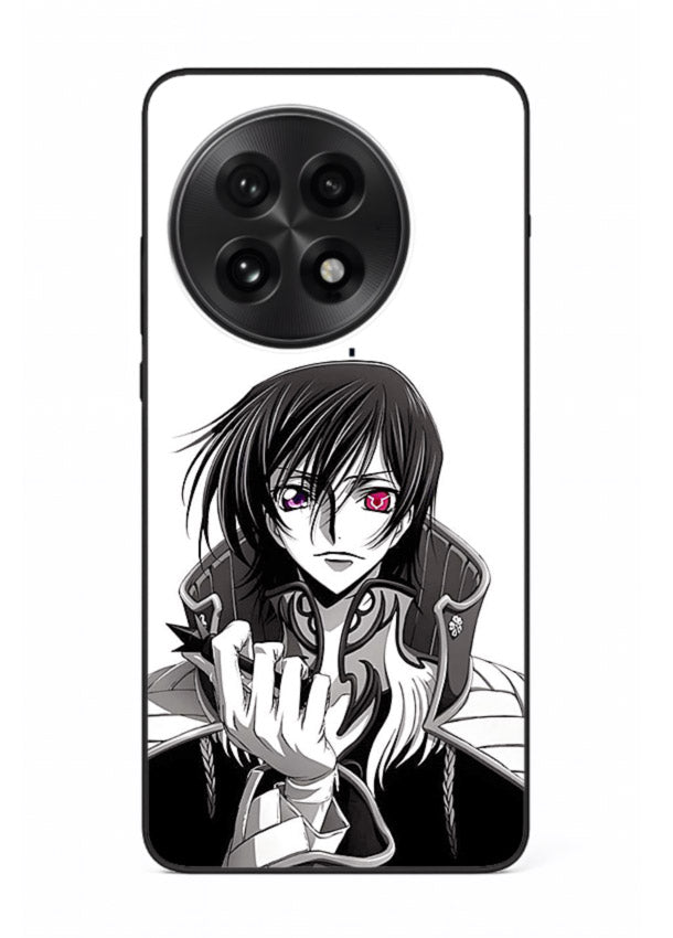 black white samurai warrior art OnePlus 13 glass cover japanese minimal case