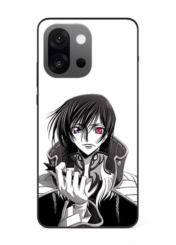 black white samurai warrior art OnePlus 13s glass cover japanese minimal case