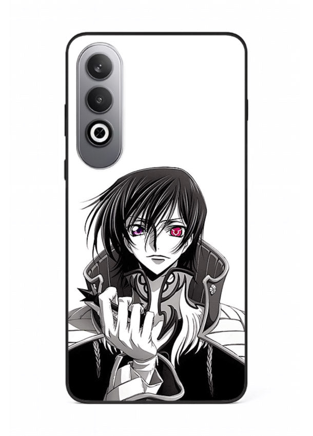 black white samurai warrior art OnePlus Nord CE4 glass cover japanese minimal case