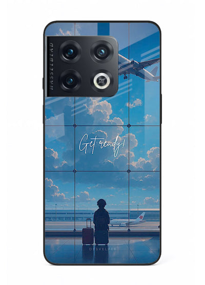 Blue Airport Window airplane scene OnePlus 10 Pro glass back cover