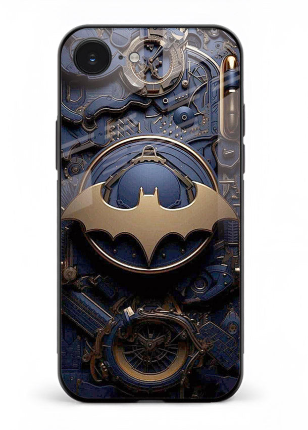 Technical car blueprint style automotive design for iPhone 16E Back Cover