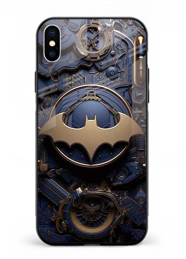 Technical car blueprint style automotive design for iPhone XS Max Back Cover