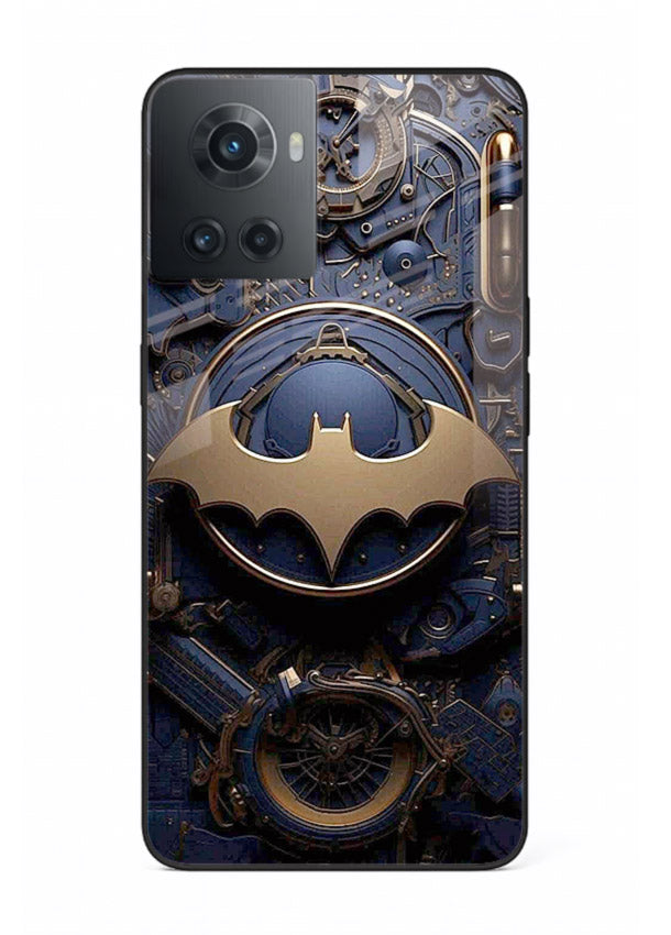 Technical car blueprint style automotive design for OnePlus 10R Back Cover