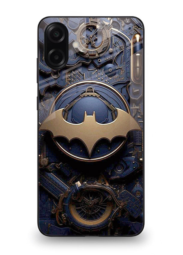 Technical car blueprint style automotive design for Samsung A06 5G Back Cover