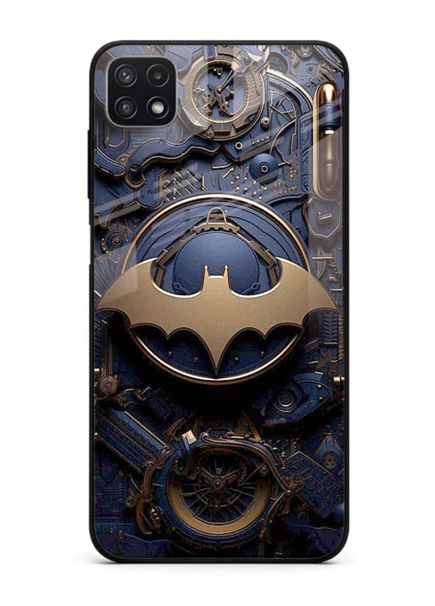 Technical car blueprint style automotive design for Samsung A22 5G Back Cover