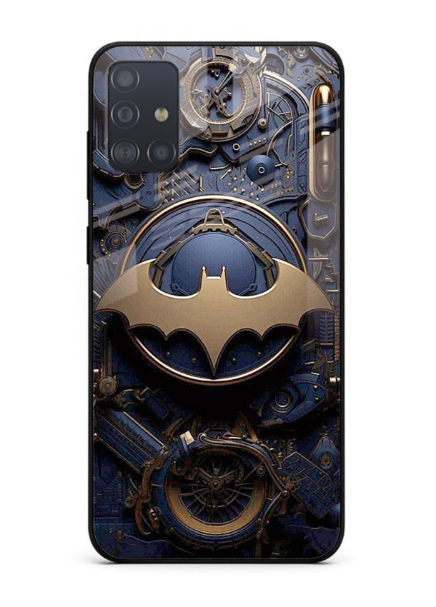 Technical car blueprint style automotive design for Samsung A71 Back Cover