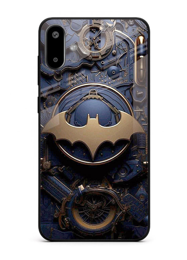Technical car blueprint style automotive design for Samsung F06 5G Back Cover