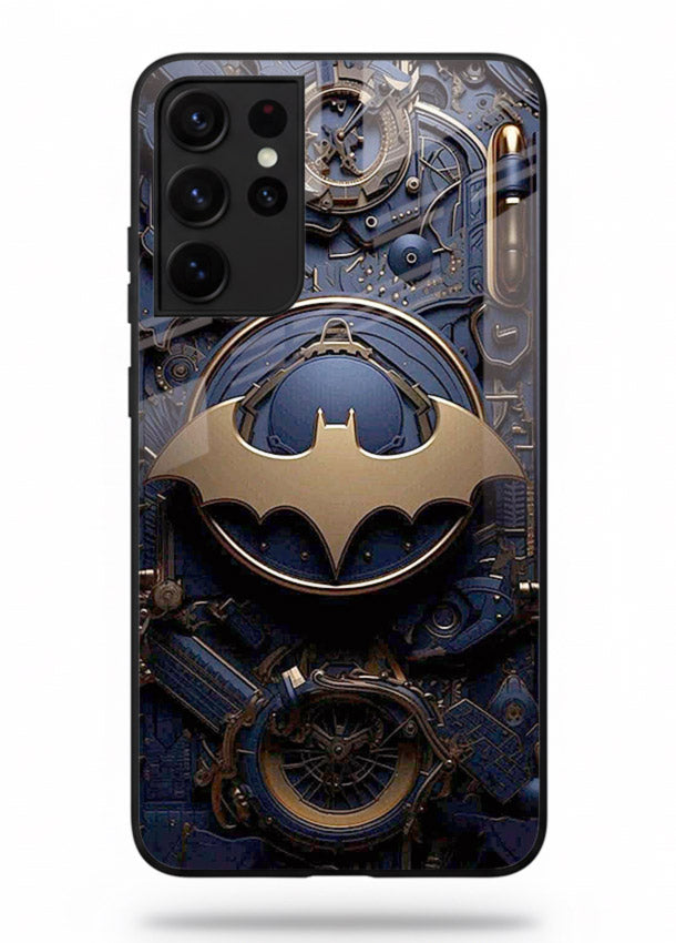 Technical car blueprint style automotive design for Samsung S21 Ultra Back Cover