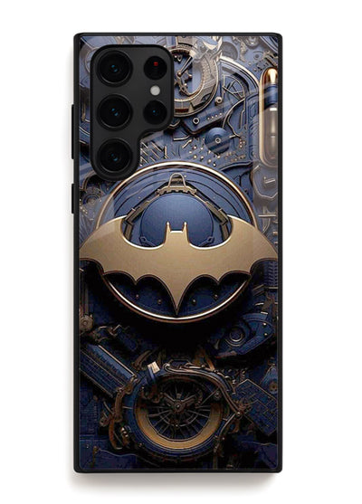 Technical car blueprint style automotive design for Samsung S23 Ultra Back Cover