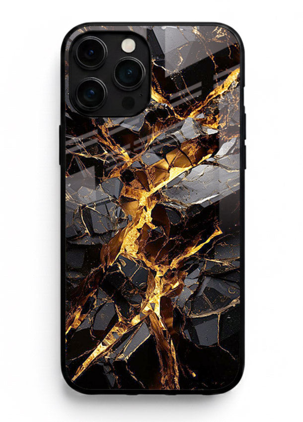 Blush Marble Waves iphone 16 pro max glass back cover with flowing blush marble texture