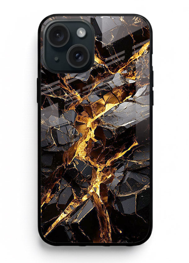 Blush Marble Waves iphone 13 glass back cover with flowing blush marble texture