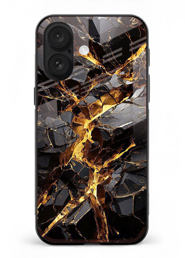 Blush Marble Waves iphone 17 glass back cover with flowing blush marble texture