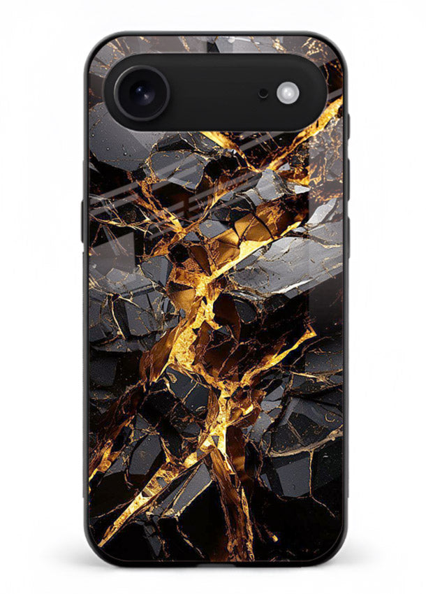 Blush Marble Waves iphone 18 air glass back cover with flowing blush marble texture