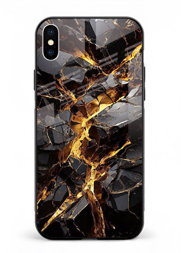 Blush Marble Waves iphone xs max glass back cover with flowing blush marble texture