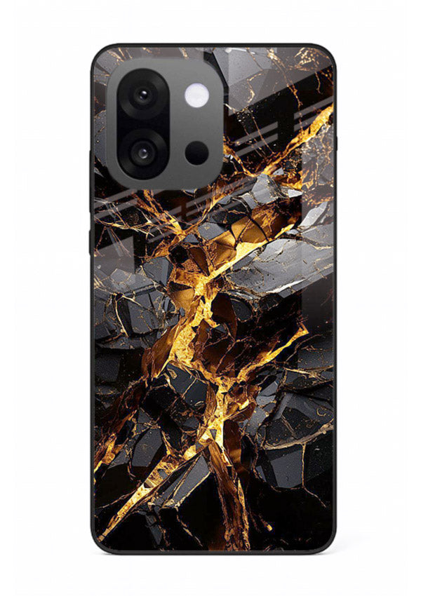 Blush Marble Waves OnePlus 13s glass back cover with flowing blush marble texture