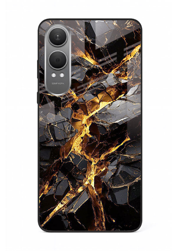 Blush Marble Waves OnePlus Nord CE4 Lite glass back cover with flowing blush marble texture