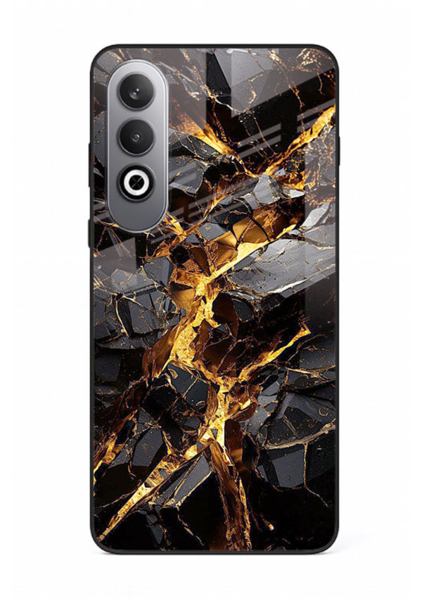 Blush Marble Waves OnePlus Nord CE4 glass back cover with flowing blush marble texture