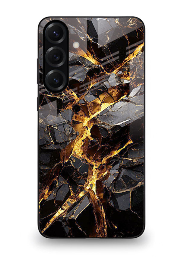 Blush Marble Waves Samsung A56 5G glass back cover with flowing blush marble texture