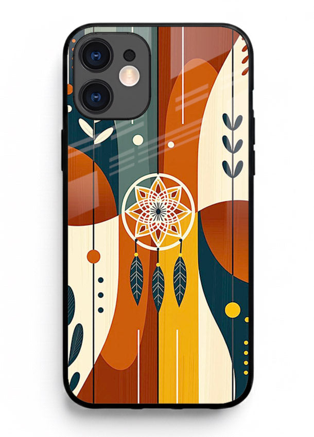 Boho Dreamcatcher Art boho dreamcatcher pattern iphone 12 glass back cover