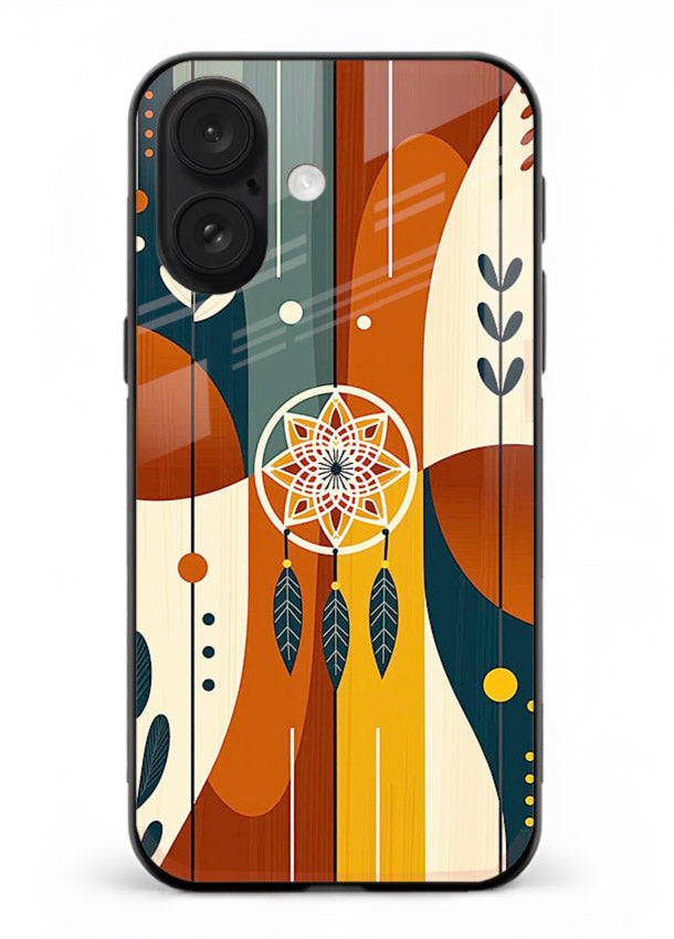 Boho Dreamcatcher Art boho dreamcatcher pattern iphone 18 glass back cover