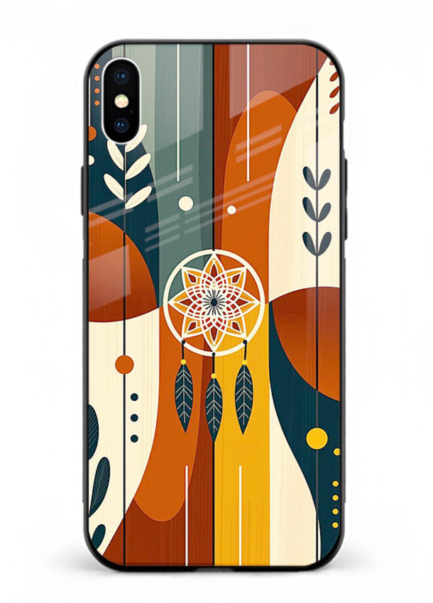 Boho Dreamcatcher Art boho dreamcatcher pattern iphone xs max glass back cover