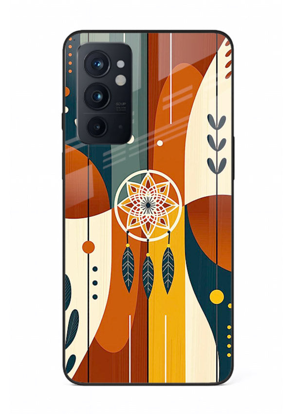 Boho Dreamcatcher Art boho dreamcatcher pattern OnePlus 9RT glass back cover