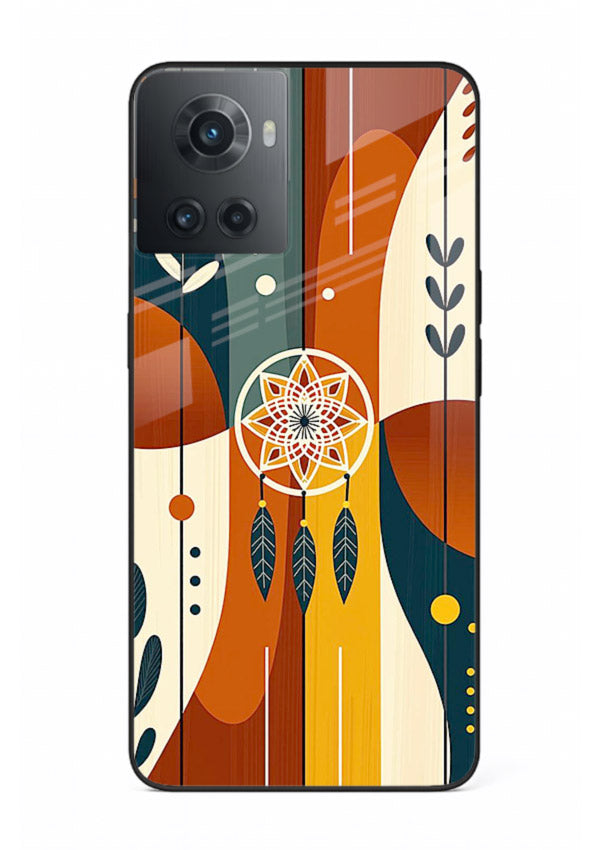 Boho Dreamcatcher Art boho dreamcatcher pattern OnePlus 10R glass back cover