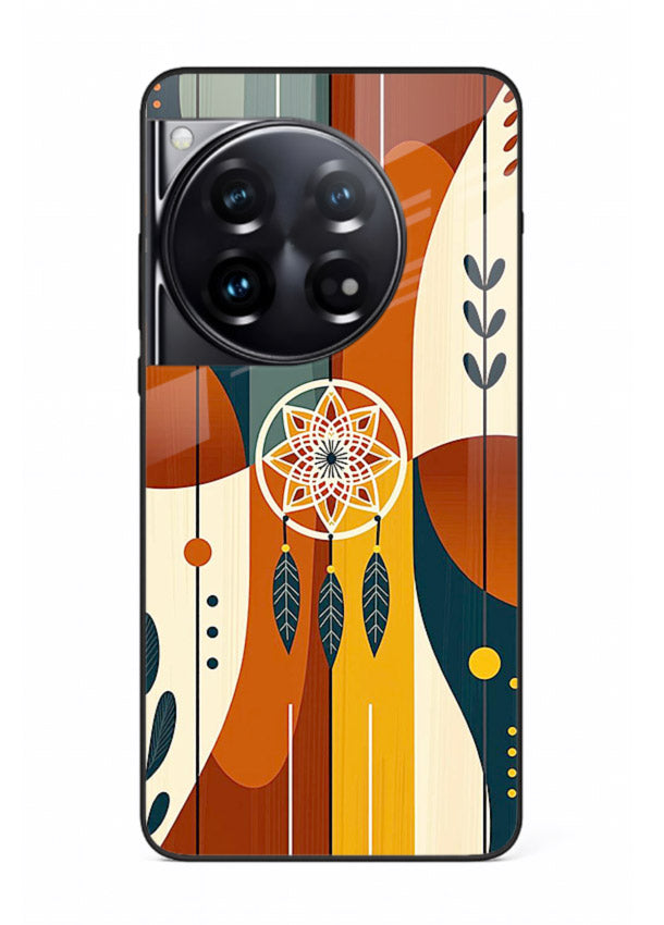 Boho Dreamcatcher Art boho dreamcatcher pattern OnePlus 12 glass back cover