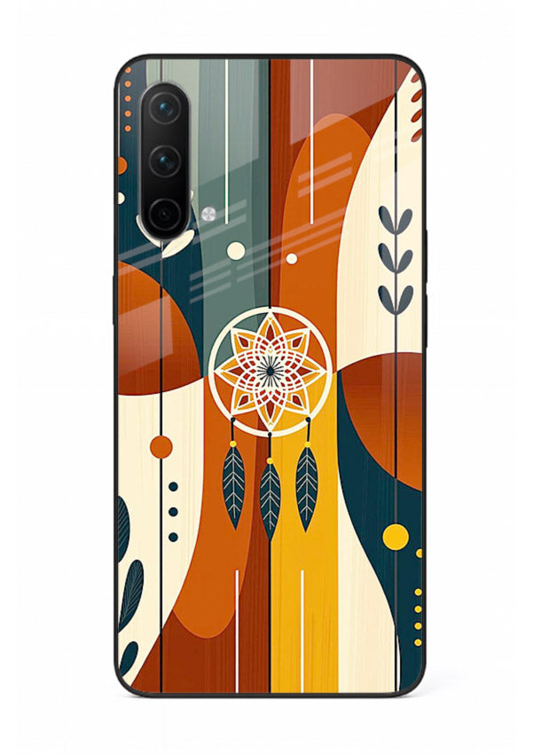 Boho Dreamcatcher Art boho dreamcatcher pattern OnePlus Nord CE 5G glass back cover