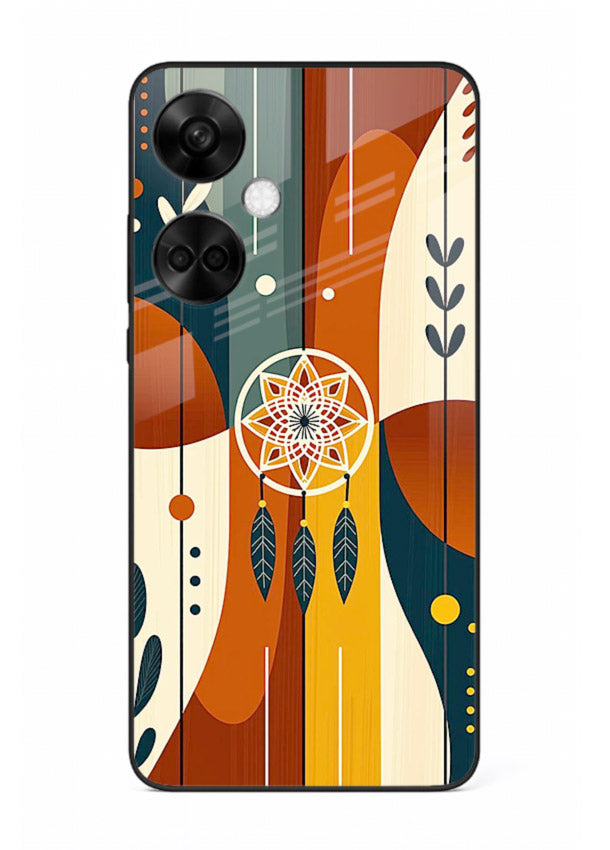 Boho Dreamcatcher Art boho dreamcatcher pattern OnePlus Nord CE3 glass back cover