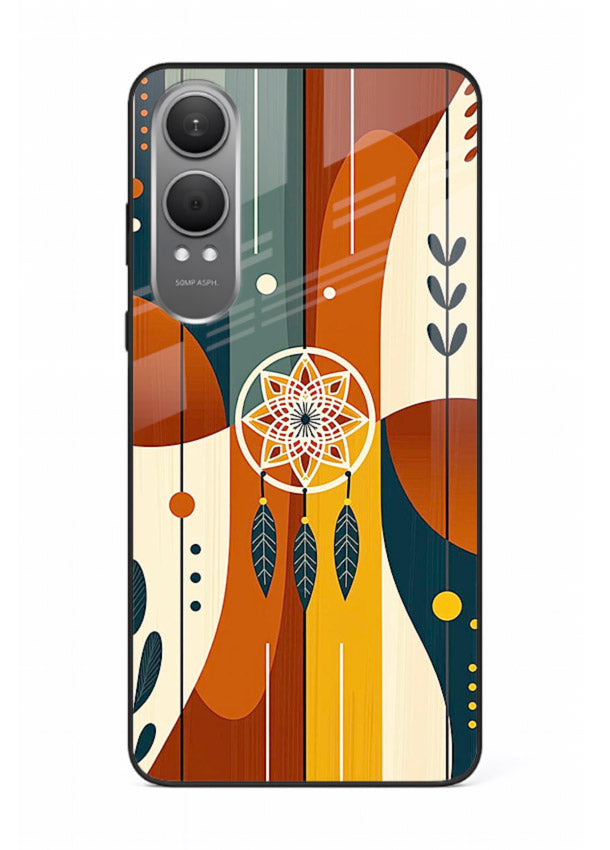 Boho Dreamcatcher Art boho dreamcatcher pattern OnePlus Nord CE4 Lite glass back cover