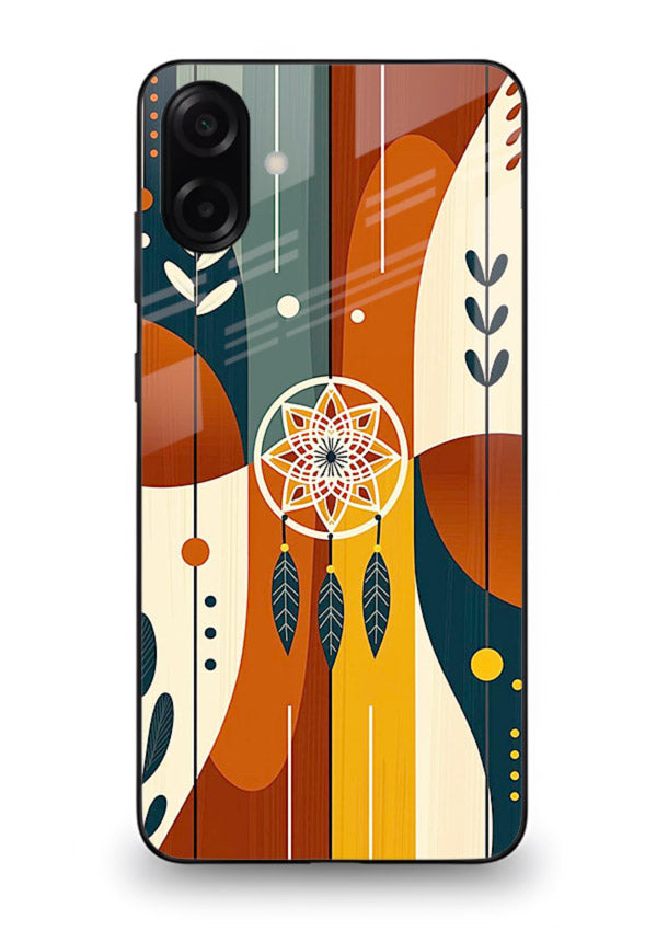 Boho Dreamcatcher Art boho dreamcatcher pattern Samsung A06 5G glass back cover